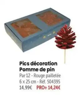 Retif PROD Pics décoration Pomme de pin offre