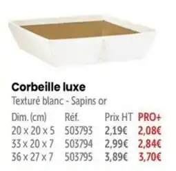 Retif Corbeille luxe offre