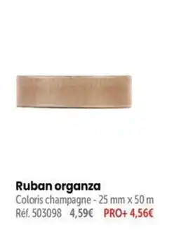 Retif Ruban organza offre