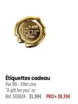 Retif Étiquettes cadeau offre