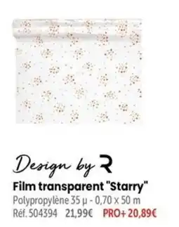Retif Design by R Film transparent "Starry" offre