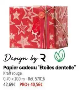 Retif Design by R Papier cadeau "Étoiles dentelle" offre