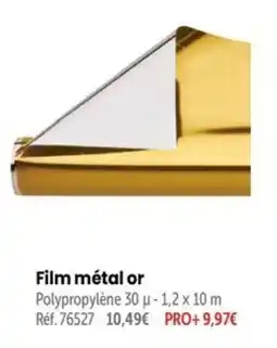 Retif Film métal or offre