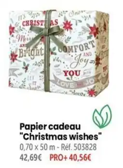 Retif Christmas wishes Papier cadeau offre