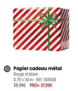 Retif Papier cadeau métal offre