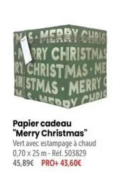 Retif Papier cadeau "Merry Christmas" offre