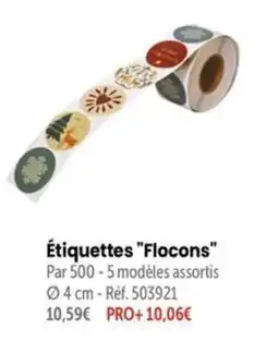 Retif Flocons Étiquettes offre