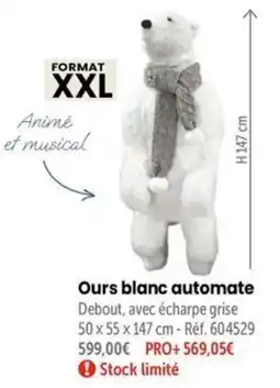 Retif Ours blanc automate offre