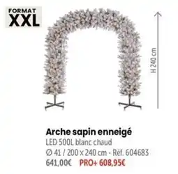 Retif Arche sapin enneigé offre