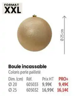 Retif Boule incassable offre