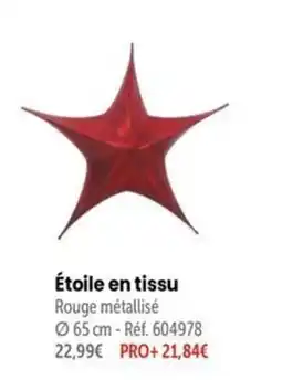 Retif Étoile en tissu offre