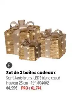 Retif Set de 3 boîtes cadeaux offre