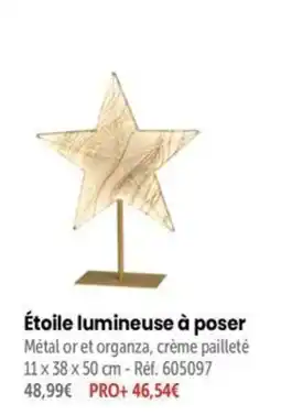 Retif Étoile lumineuse à poser offre