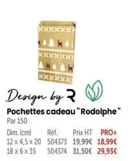 Retif Design by R Pochettes cadeau "Rodolphe" offre
