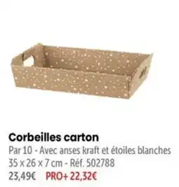 Retif Corbeilles carton offre