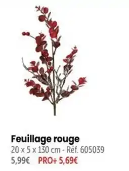 Retif Feuillage rouge offre