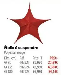 Retif Étoile à suspendre offre