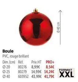 Retif Boule PVC, rouge brillant offre