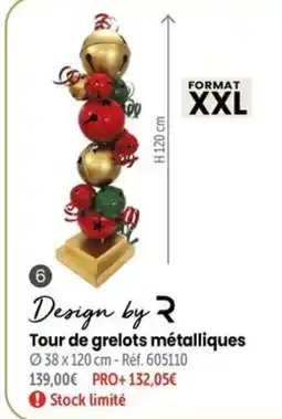 Retif Design by R Tour de grelots métalliques offre