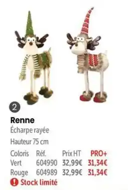 Retif Renne Écharpe rayée offre