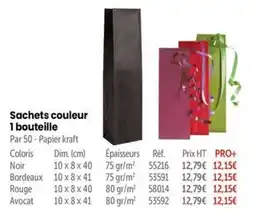 Retif Sachets couleur 1 bouteille offre