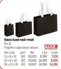 Retif Sacs luxe noir mat offre