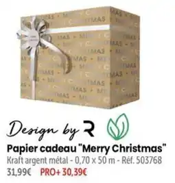 Retif Design by R Papier cadeau "Merry Christmas" offre