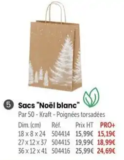Retif Sacs "Noël blanc" offre