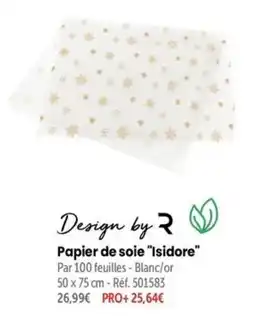 Retif Design by R Papier de soie "Isidore" offre