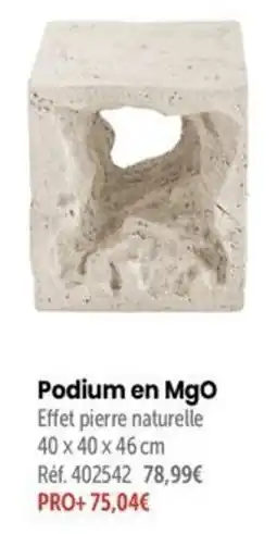Retif Podium en MgO offre