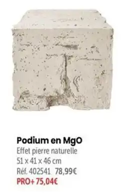 Retif Podium en MgO offre