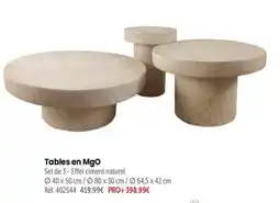 Retif Tables en MgO offre