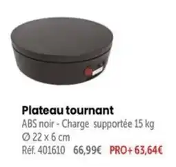Retif Plateau tournant offre