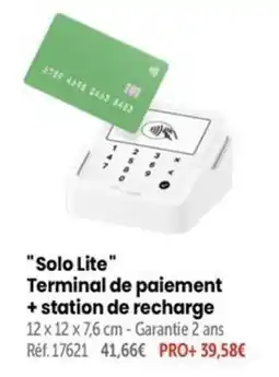 Retif Solo Lite Terminal de paiement offre