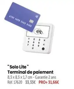 Retif Solo Lite Terminal de paiement offre