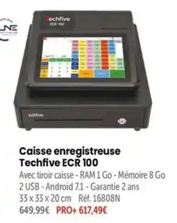 Retif Techfive Caisse enregistreuse ECR 100 offre