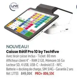 Retif Techfive Caisse Rétif Pro 10 offre