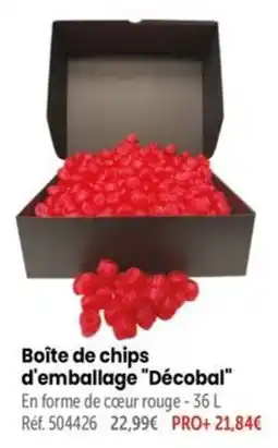Retif Décobal Boîte de chips offre