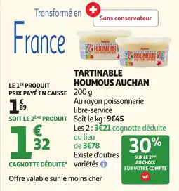 Auchan Supermarché Houmous Auchan offre