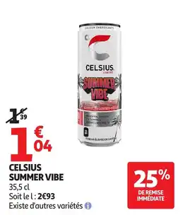 Auchan Supermarché CELSIUS SUMMER VIBE offre