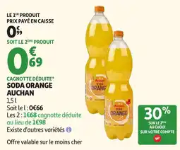 Auchan Supermarché Auchan Soda Orange offre