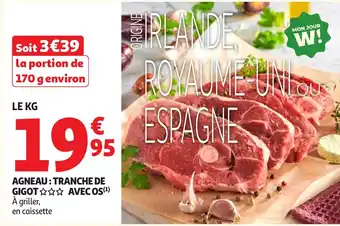 AGNEAU TRANCHE DE GIGOT AVEC OS