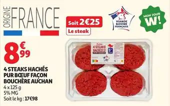 Auchan 4 Steaks Hachés
