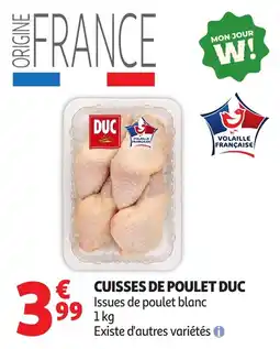 Auchan Supermarché DUC CUISSES DE POULET offre