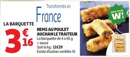 Auchan Supermarché NEMS AU POULET offre
