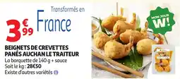 Auchan Supermarché BEIGNETS DE CREVETTES PANÉS AUCHAN LE TRAITEUR offre