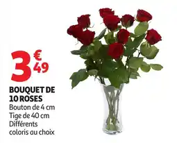 Auchan Supermarché Bouquet de 10 roses offre
