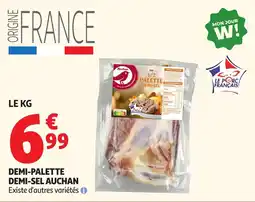 Auchan Supermarché Auchan Demi-palette demi-sel offre