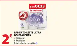 Auchan Supermarché Auchan Papier Toilette Ultra Doux offre