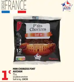 Auchan Supermarché Auchan P'tits Chorizos offre